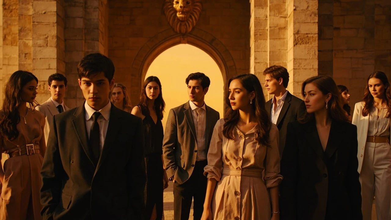 The 50 Staffel 3 Teilnehmer vor dem Schloss
